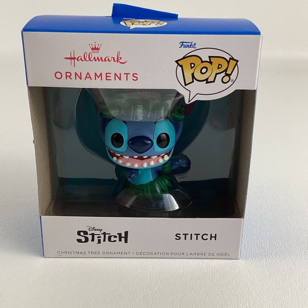 Hallmark Christmas Tree Ornament Funko Pop Disney Stitch Hula Figure 2023 New